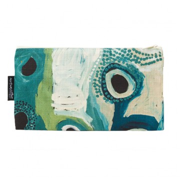 Aboriginal Art | Cotton Zip Bag | May Wokka Chapman 